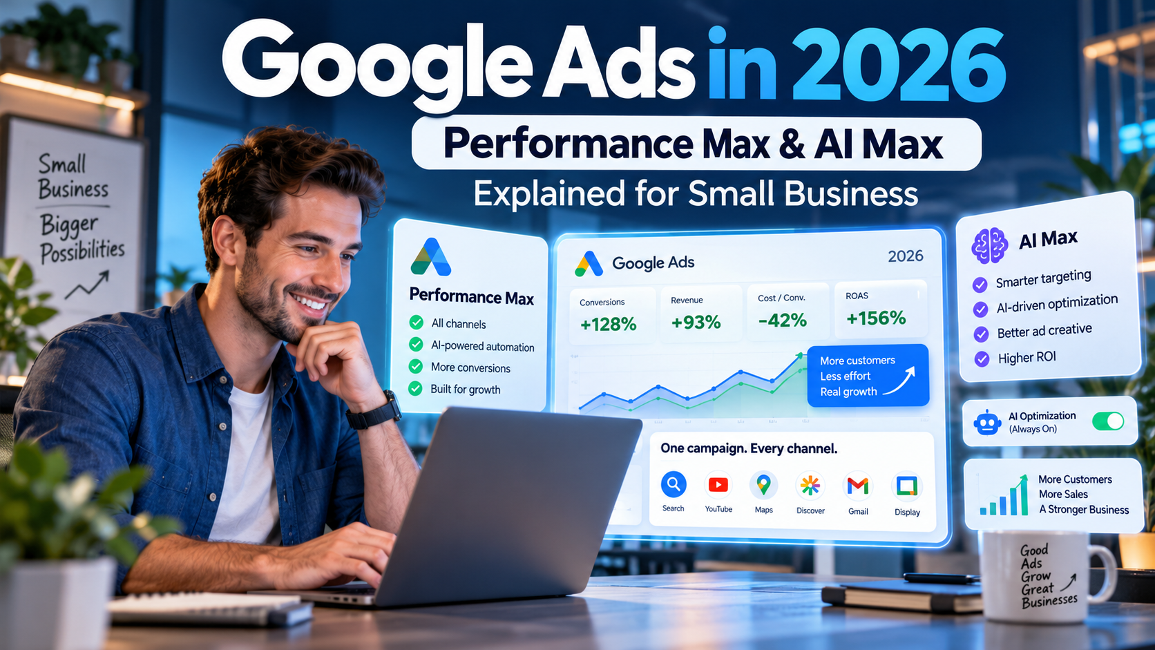 Google Ads in 2026: Performance Max & AI Max Explained for Small Business